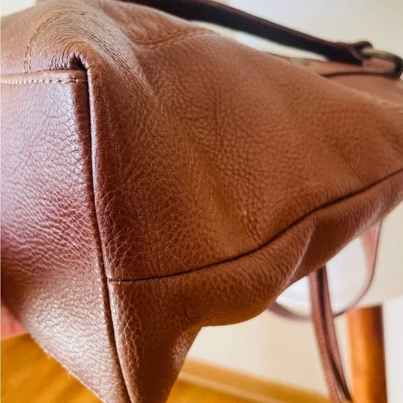 Frye Ari Cognac Leather Crossbody Bag - Picture 10 of 14